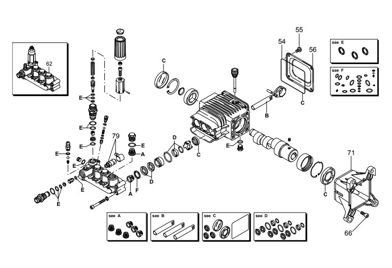 GENERAC 6416 PRESSURE WASHER REPLACEMENT PARTS